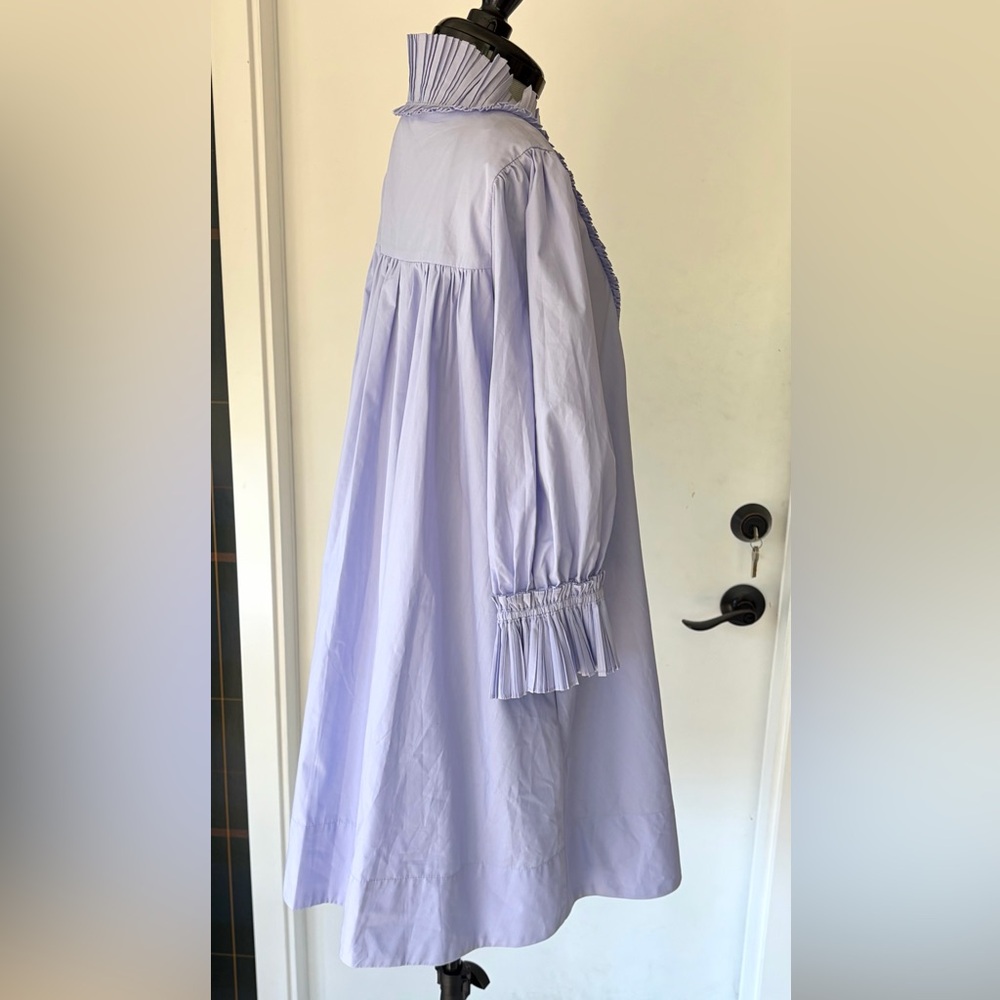 Sovere Studio NWOT Rapture Shift Pleated V-Neck Mini, Lavender, szS - Picture 9 of 15